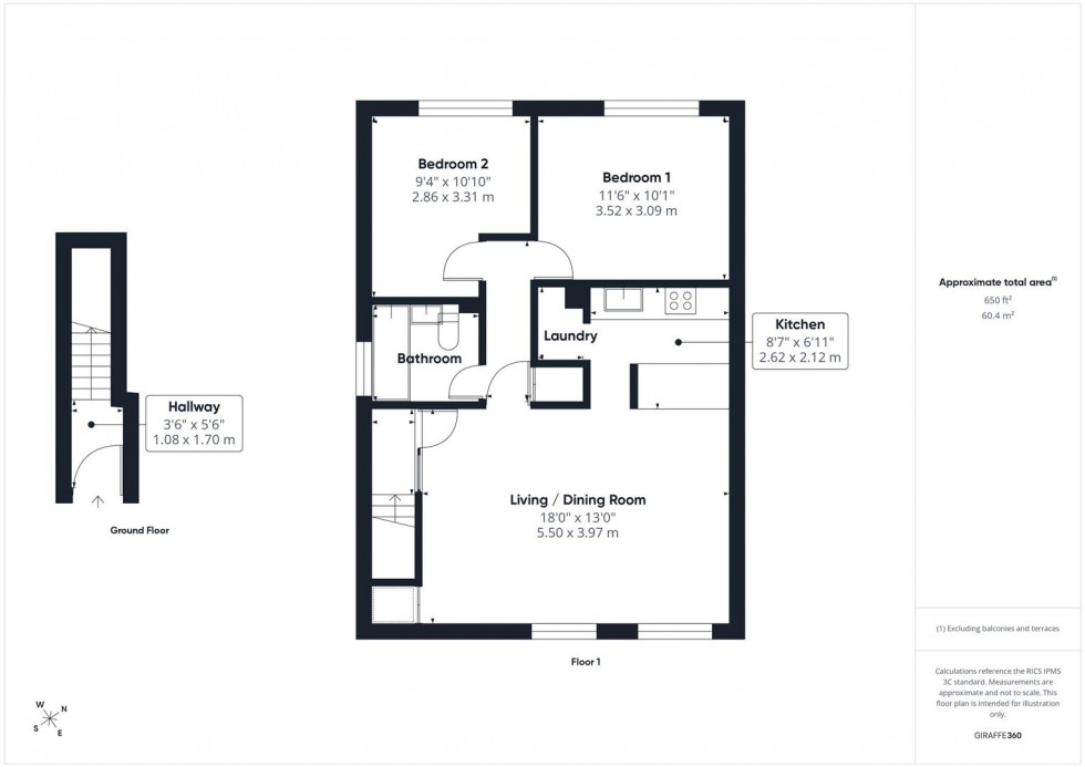 Floorplan for Holly Close, Speedwell, Bristol